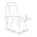 Стул HALMAR K438 серый/черный